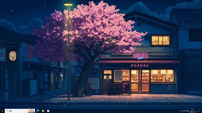 静谧好运来奶茶店主题