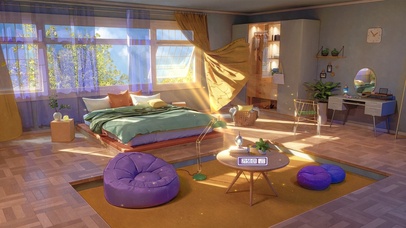 唯美治愈正午阳光房间