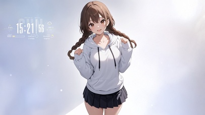 唯美双马尾少女