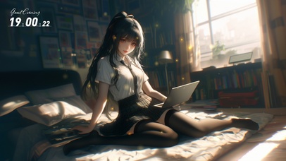 她的眉目像未经修饰的素描