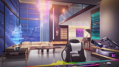 唯美治愈城市公寓客厅