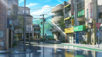 4K唯美治愈日系动漫街道