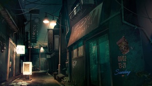 寂静的日本街道