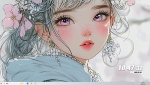 清纯长发女孩主题