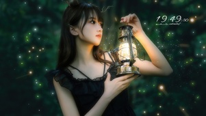 治愈长发女生