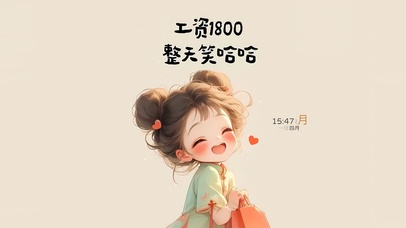 工资一千八整天笑哈哈