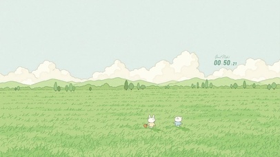 插画 治愈护眼清新