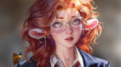 4k可爱小羊女孩