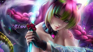 炫酷武士少女