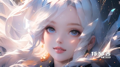 唯美白发梦幻少女