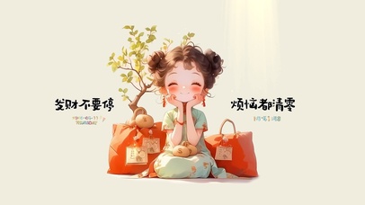 发财不要停 烦恼都清零