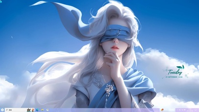 古风少女主题 云端少女