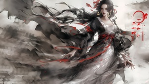 水墨风 女帝