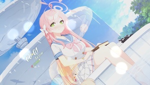 许愿池旁的少女 