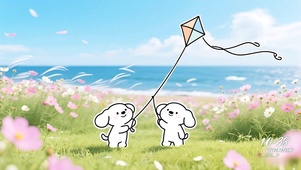 假期去踏青放风筝吧