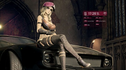 另类复古跑车小姐姐