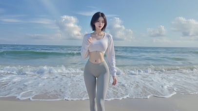 海边气质美女