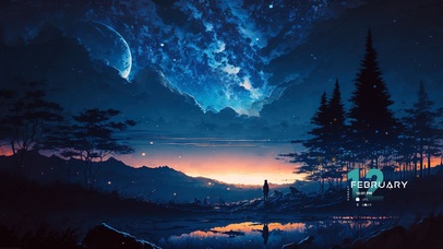 4k唯美星空云彩