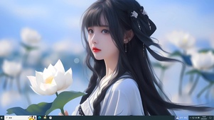 荷花黑发姐姐