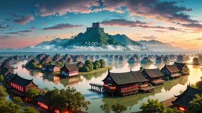 4K唯美治愈江南古风小镇