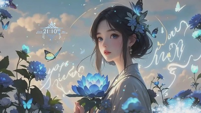 梦幻唯美氛围感女生