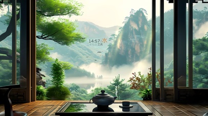 饮茶观山	 护眼