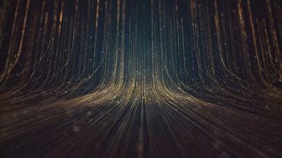 4K粒子线条瀑布