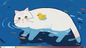 可爱猫咪桌面主题