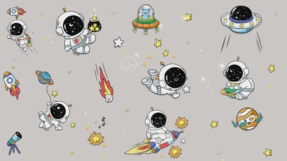卡通宇航员