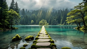 自然 湖泊