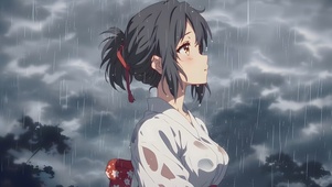雨中和服女孩