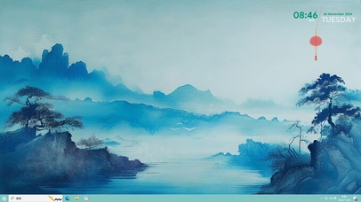烟雨山水