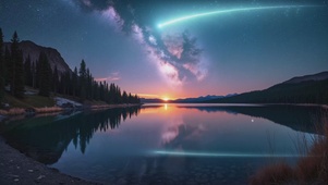 夜空流星