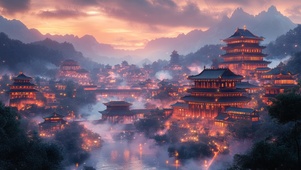 灯火江南