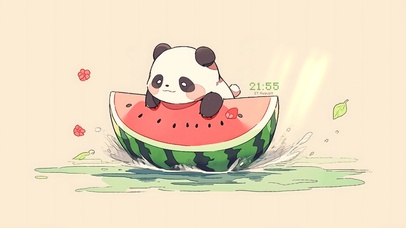 简约可爱熊猫