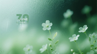 超解压雨天氛围~护眼治愈小碎花