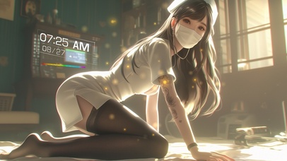 她的美，如同月光下的轻纱