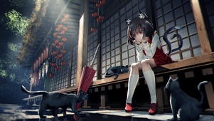 黑猫女孩