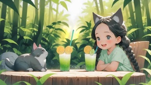 一起喝果汁
