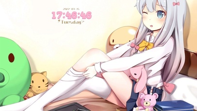 白丝美腿美少女