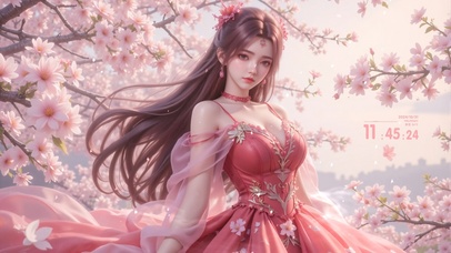 人面桃花相映红