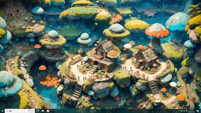 蘑菇小镇（随时间变化）