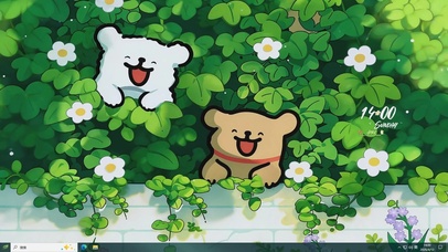 线条小狗的快乐