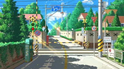 4K唯美治愈日系动漫街道