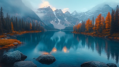 山林与湖的静谧之约