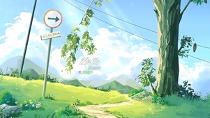 唯美清新治愈乡村小路