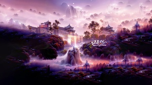 唯美梦幻云光仙境