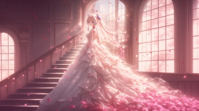 雪墨壁纸丨心海丨樱影绮裙丨