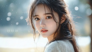 雪和美女