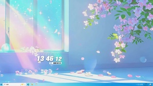 护眼树木小清新桌面主题